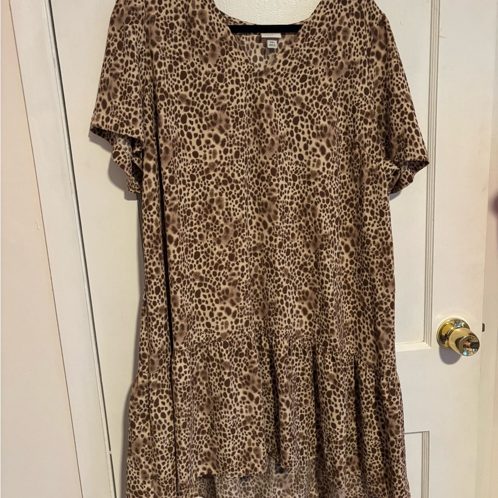 a new day Brown Leopard Print Dress